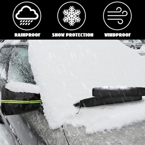 Universal Car Side Mirror & Windshield Wiper Snow Covers