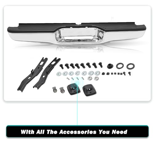 Toyota Tacoma Rear Bumper Assembly - Chrome Steel