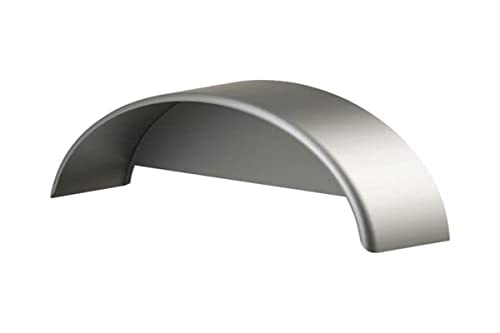 Silver Single Round Steel Fender with Skirt