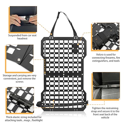 MAIKER Rigid Molle Panels Truck Seat Back Organizer