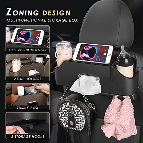 Car Seat Back Trunk Organizer with Drink Holder