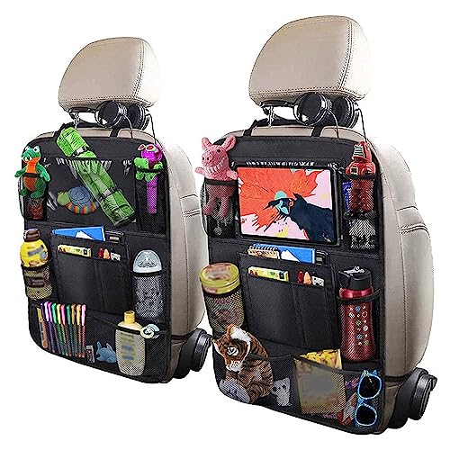 Car Seat Back Organizer with Cup Holders & Storage Bags
