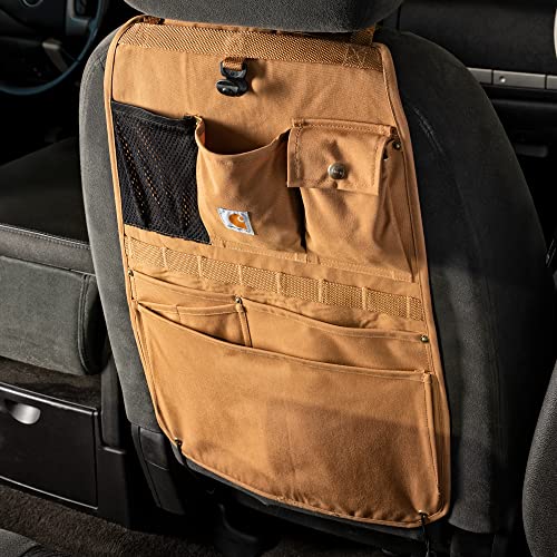 Carhartt Black Nylon Duck Seat Organizer for Cars