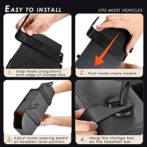 Car Seat Back Trunk Organizer with Drink Holder