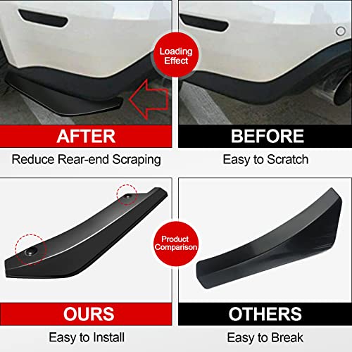 Universal Car Rear Bumper Lip Spoiler - Glossy Black