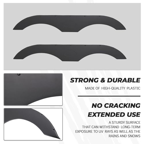 ECOTRIC Tandem Trailer Fender Skirt - Black