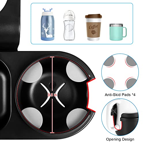 Accmor Car Headrest Organizer with Cup Holder Tray