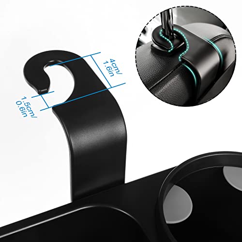 Accmor Car Headrest Organizer with Cup Holder Tray