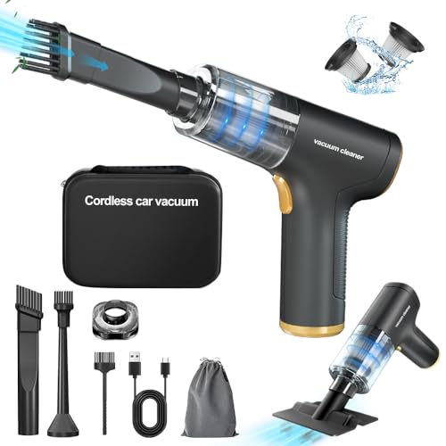 Cordless Car Vacuum Cleaner with Air Duster - Multi-Use