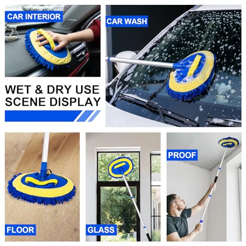 Chenille Microfiber Car Wash Brush Kit - 62