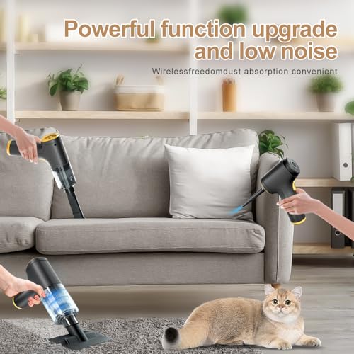 Cordless Car Vacuum Cleaner with Air Duster - Multi-Use