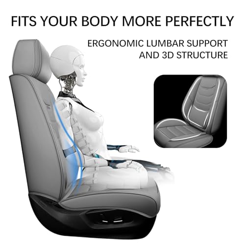 Nappa Leather Car Seat Covers Set, Waterproof & Breathable