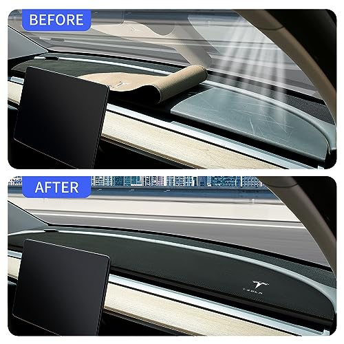 Black Suede Dashboard Cover for Tesla Model Y/3