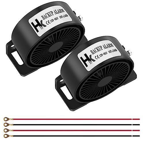 HK Truck Back-up Alarm 110DB, Heavy-Duty Reverse Horn