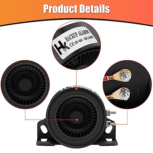 HK Truck Back-up Alarm: Super Loud Reverse Horn (2 Pcs)