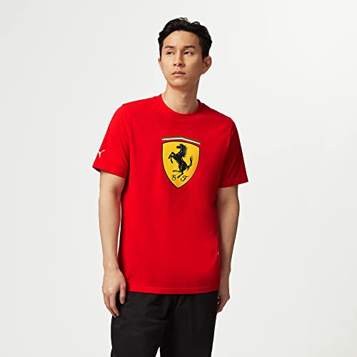Men's Red Scuderia Ferrari Shield T-Shirt - Size L
