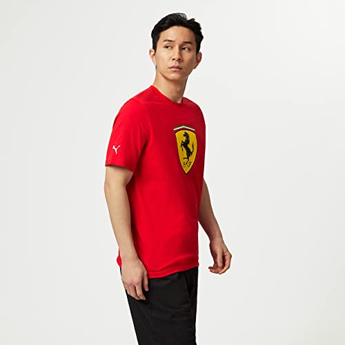 Men's Red Scuderia Ferrari Shield T-Shirt - Size L