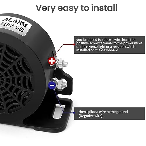 Waterproof 110dB Backup Alarm for Heavy Vehicles