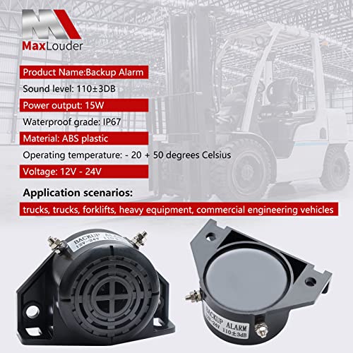 Heavy-Duty Truck Backup Alarm with Super Loud Tone