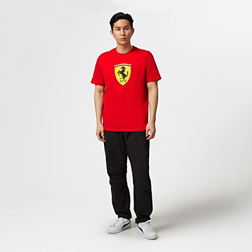 Men's Red Scuderia Ferrari Shield T-Shirt - Size L
