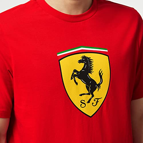 Men's Red Scuderia Ferrari Shield T-Shirt - Size L