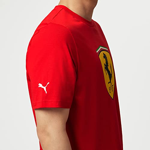 Men's Red Scuderia Ferrari Shield T-Shirt - Size L