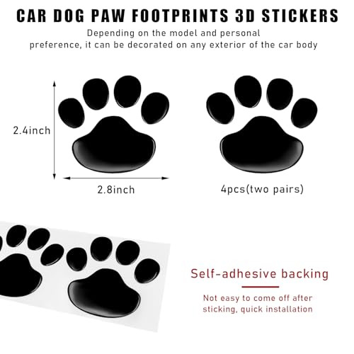 Suvnie Dog Paw Sticker Set - 4 PCS