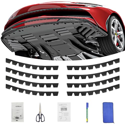 8-Pack Universal Car Bumper Guards, Chassis Anti-Scratch Protectors