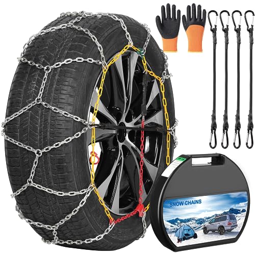 Car Anti Slip Snow Chains for SUV/Truck/Car (2 Packs)