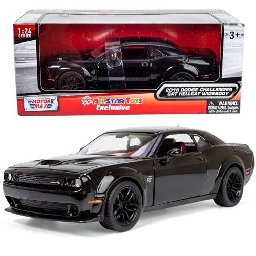 2018 Dodge Challenger SRT Hellcat Widebody Black/Red Diecast
