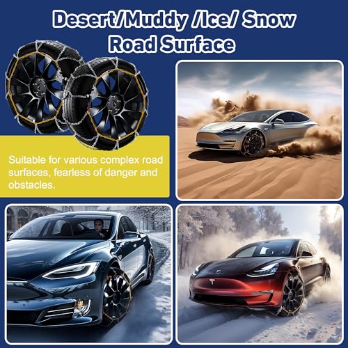 Universal Auto Trac Snow Chains - Set of 2