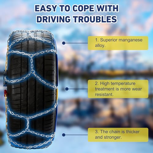 Universal Auto Trac Snow Chains - Set of 2