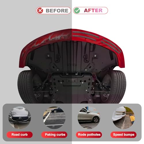 8-Pack Universal Car Bumper Guards, Chassis Anti-Scratch Protectors