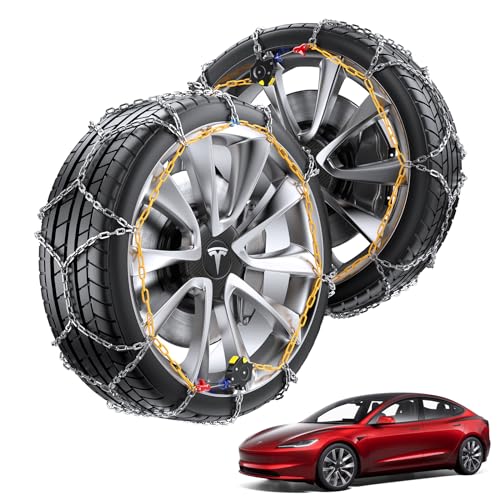 Tesla Model Y Auto-locking Snow Chains, Cable Traction