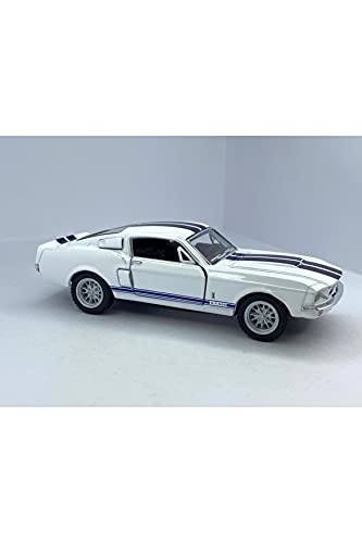 White 1967 Ford Shelby Mustang GT500 1:38 Die Cast