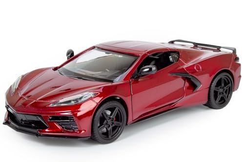 2020 Corvette C8 Stingray Dark Red Metallic Diecast