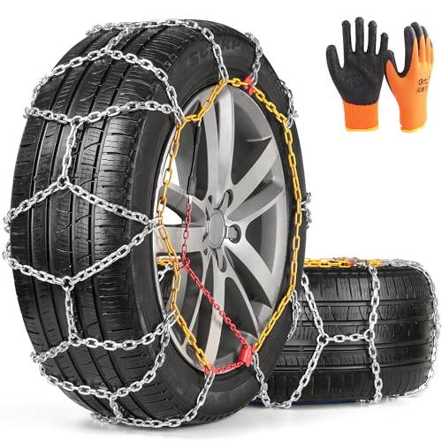 COCO BIRD Snow Chains for Light Trucks/SUVs, Set of 2