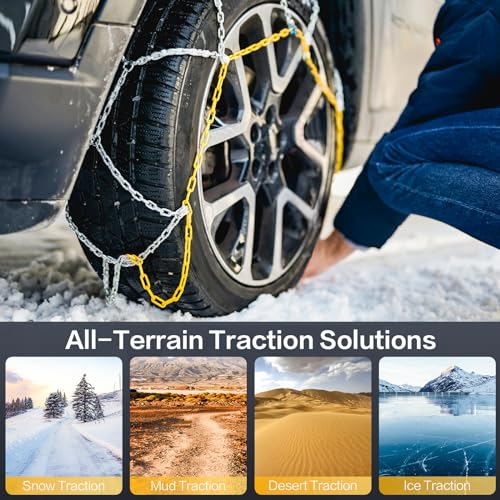 Tesla Model Y Auto-locking Snow Chains, Cable Traction