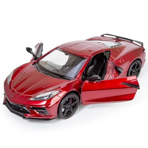 2020 Corvette C8 Stingray Dark Red Metallic Diecast