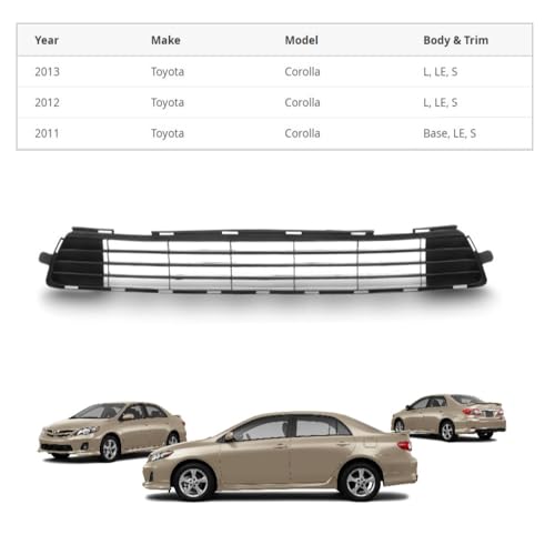 EzMech Front Bumper Grille for 2011-2013 Toyota Corolla