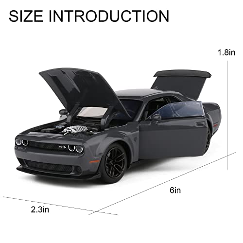 1:32 Diecast Doodge Challenger Car Model - Black