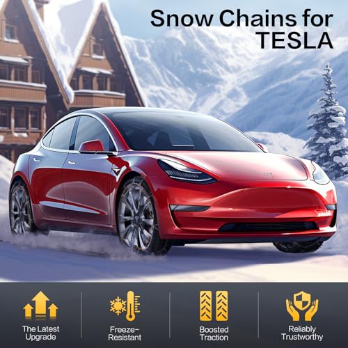 Tesla Model Y Auto-locking Snow Chains, Cable Traction