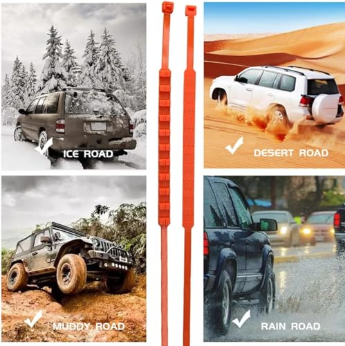 Adjustable Anti-Slip Snow Tire Chains for All Vehicles