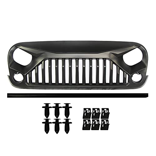2007-2018 Jeep Wrangler JK/JKU Front Grille (Matte Black)