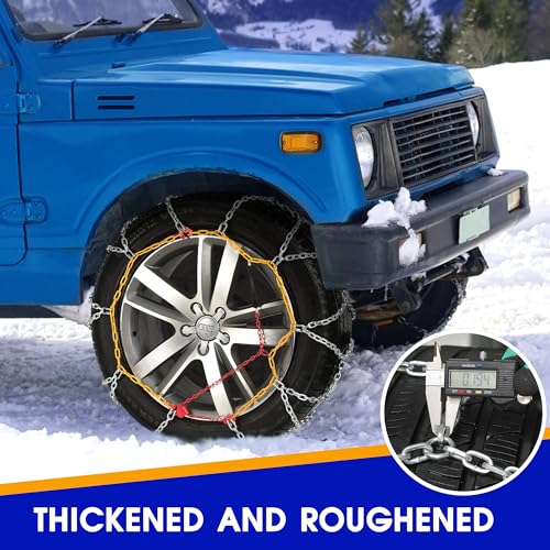 COCO BIRD Snow Chains for Light Trucks/SUVs, Set of 2