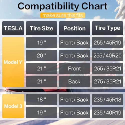 Tesla Model Y Auto-locking Snow Chains, Cable Traction