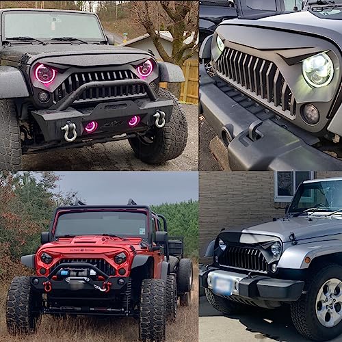 2007-2018 Jeep Wrangler JK/JKU Front Grille (Matte Black)