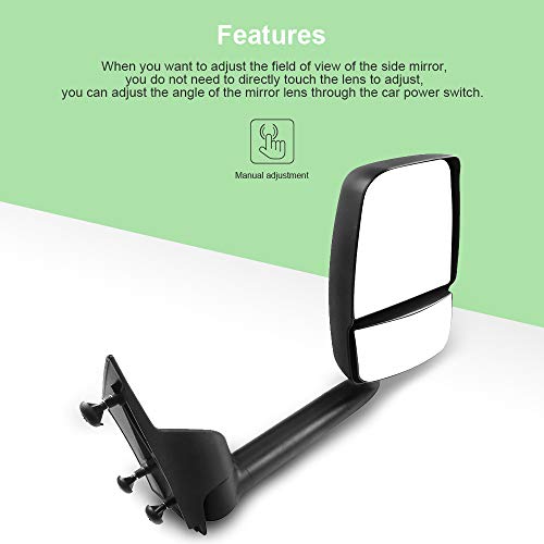 SCITOO Passenger Side View Mirror for Chevy Express/GMC Savana