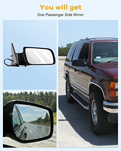 Passenger Side Manual Fold Mirror for Chevy Trucks