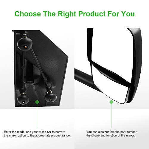 SCITOO Passenger Side View Mirror for Chevy Express/GMC Savana